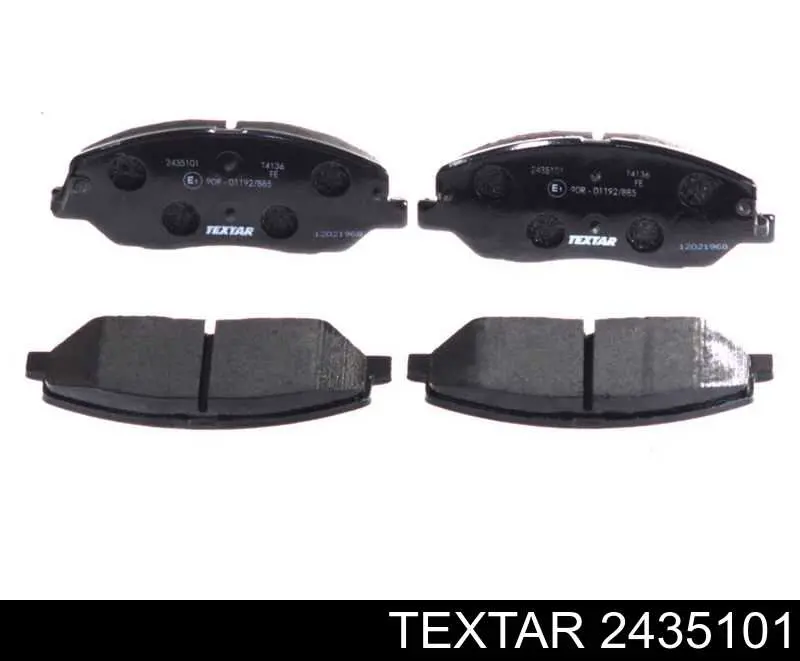 Klocki hamulcowe przednie tarczowe Textar 2435101 cena, od 26,04 USD
