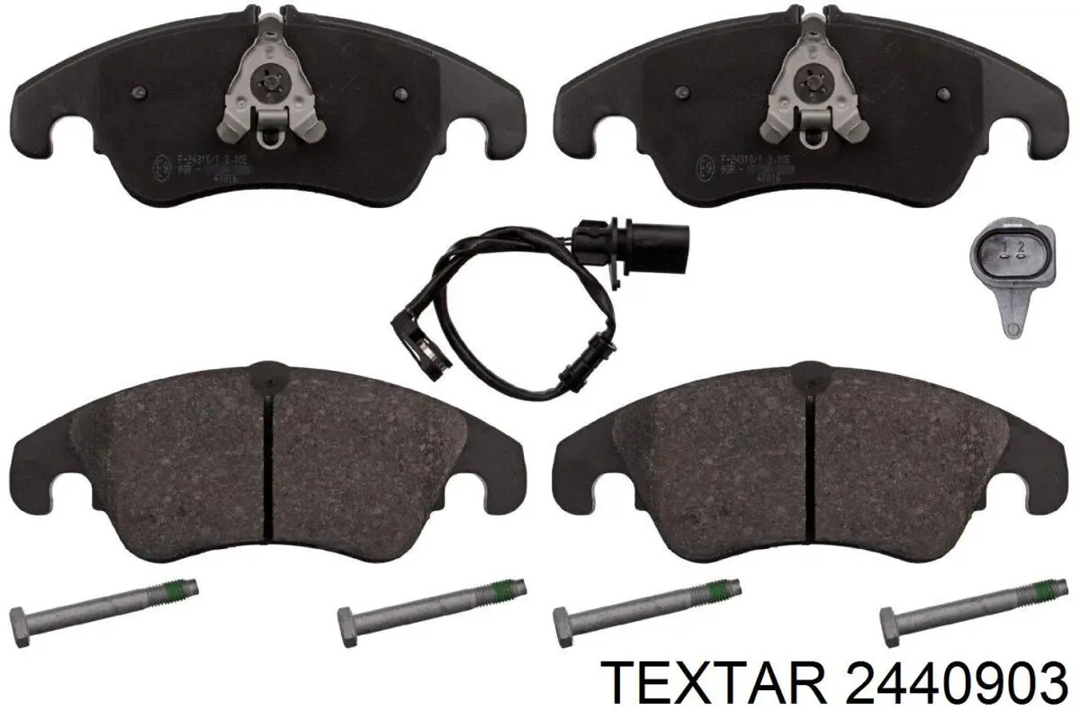 Klocki hamulcowe przednie tarczowe Textar 2440903 cena, od 37,39 USD