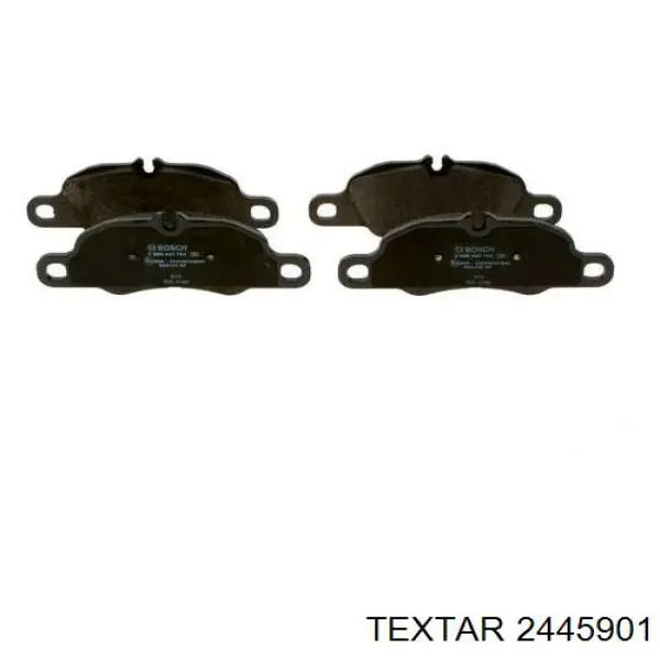 Klocki hamulcowe przednie tarczowe Textar 2445901 cena, od 85,51 USD