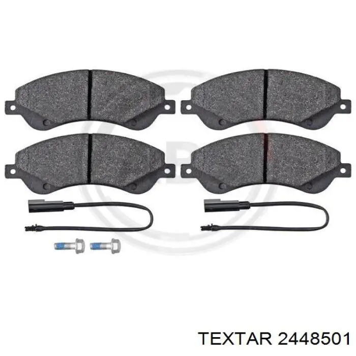 Do koszyka 2448501 Textar Klocki hamulcowe przednie tarczowe