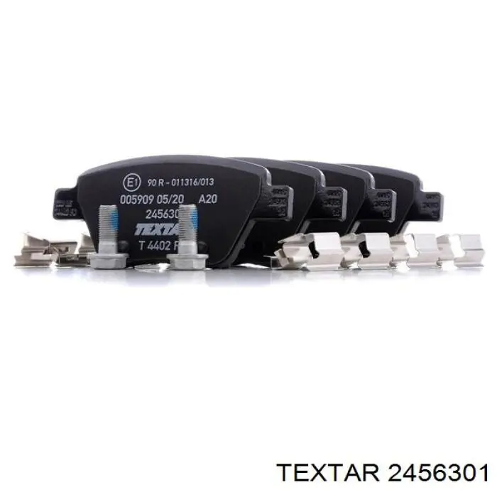 Do koszyka 2456301 Textar Okładziny (klocki) do hamulców tarczowych tylne