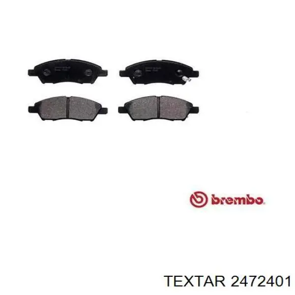 Do koszyka 2472401 Textar Klocki hamulcowe przednie tarczowe