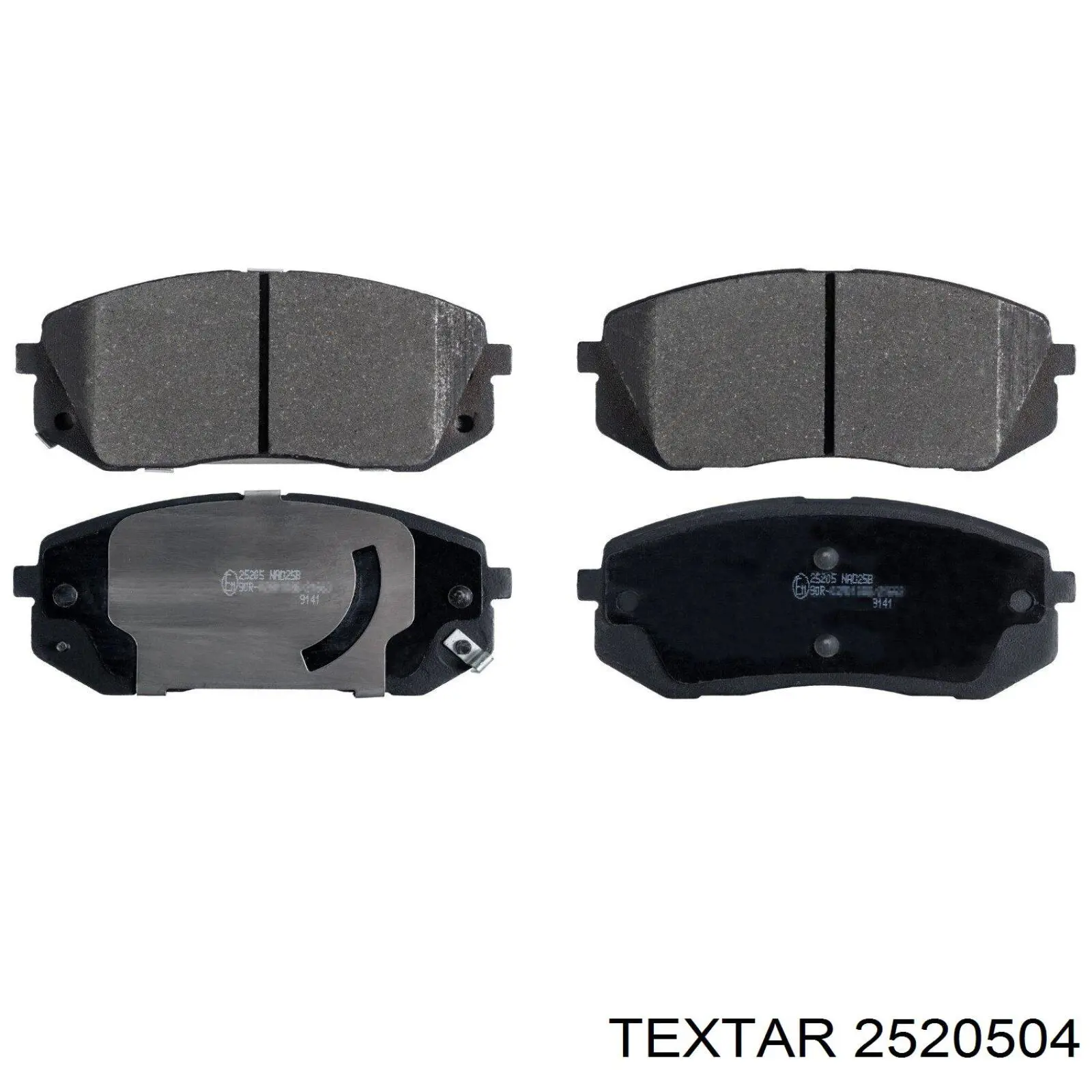 Klocki hamulcowe przednie tarczowe Textar 2520504 cena, od 27,81 USD