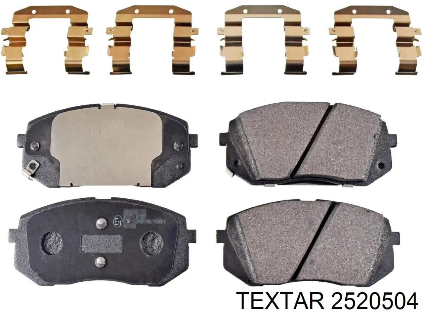 2520504 Textar Klocki hamulcowe przednie tarczowe