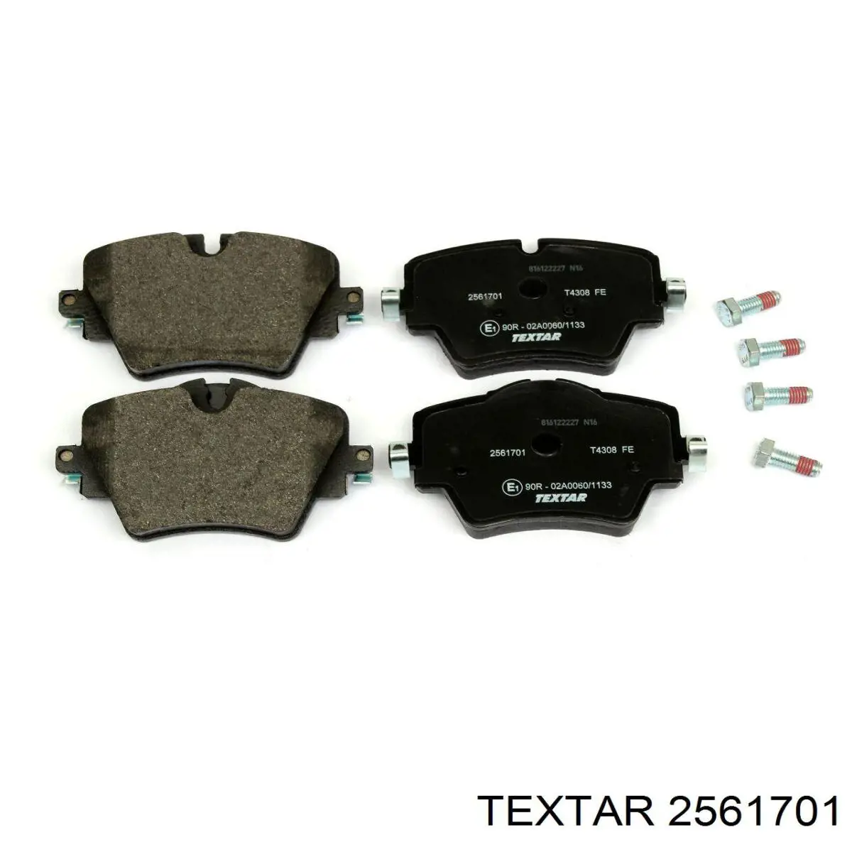Klocki hamulcowe przednie tarczowe Textar 2561701 cena, od 37,92 USD