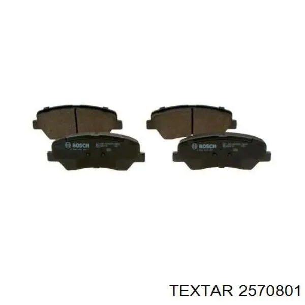 Do koszyka 2570801 Textar Klocki hamulcowe przednie tarczowe