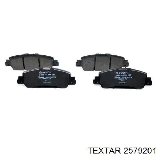 Klocki hamulcowe przednie tarczowe Textar 2579201 cena, od 37,52 USD