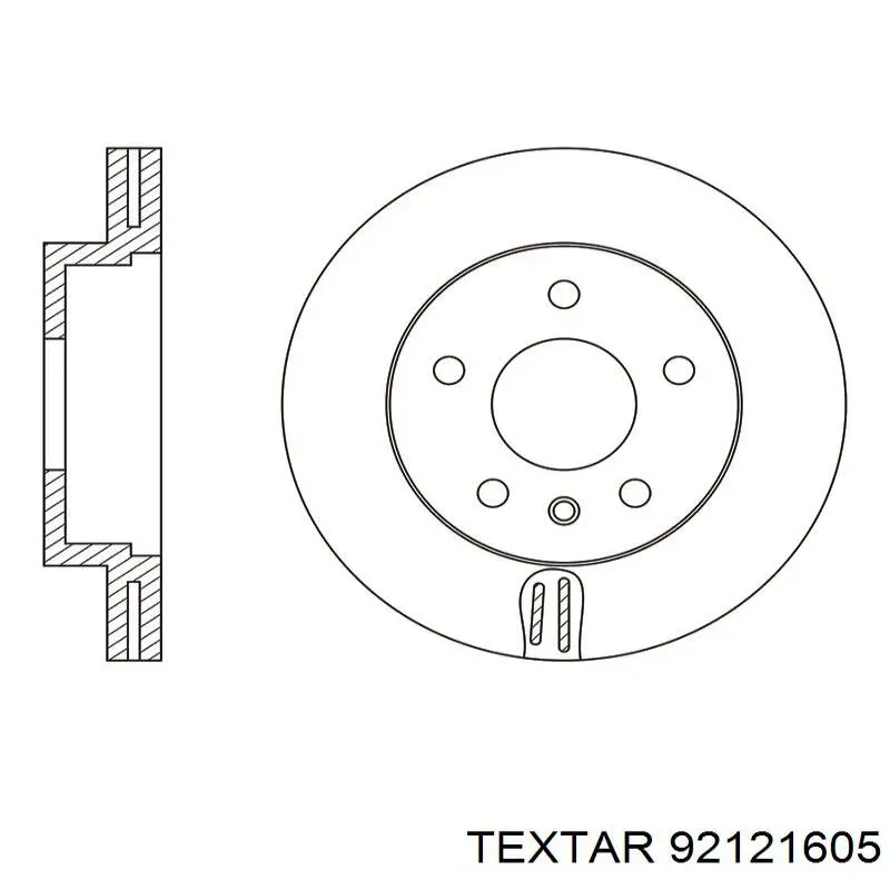 Do koszyka 92121605 Textar Tarcza hamulcowa przednia