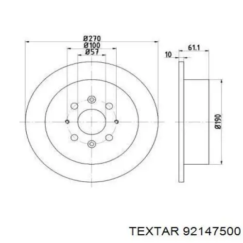 Tarcza hamulcowa tylna KIA Sephia II hatchback (FB) (1997 - 2000) cena, od 122,84 USD