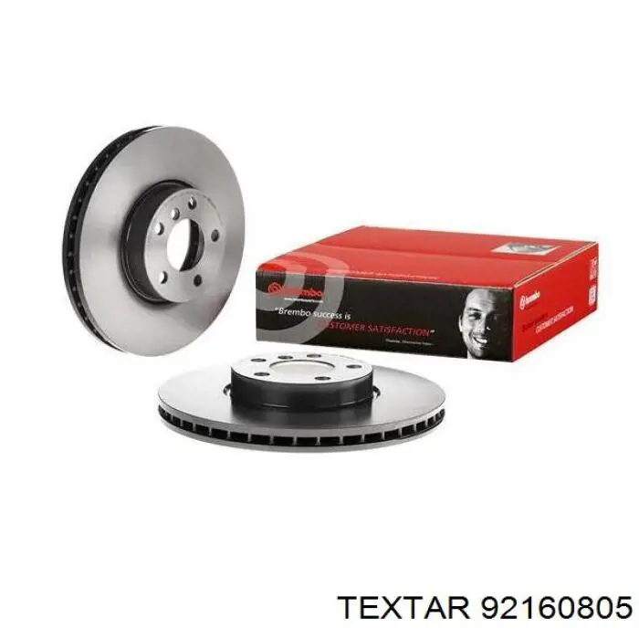 Do koszyka 92160805 Textar Tarcza hamulcowa przednia