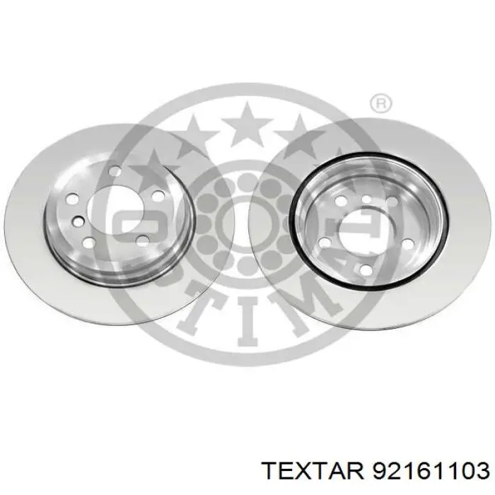 Tarcza hamulcowa tylna Textar 92161103 cena, od 65,65 USD