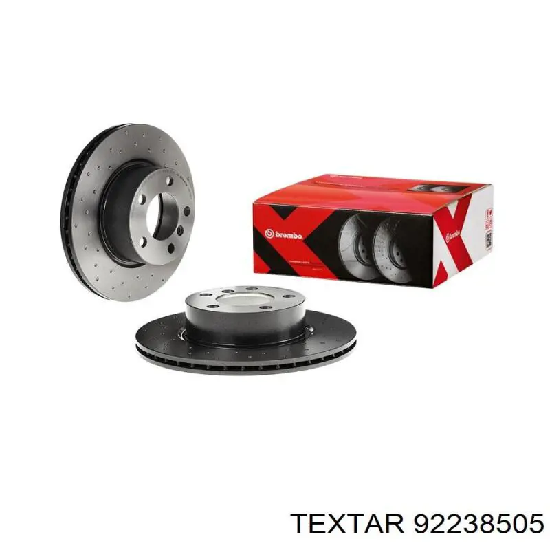 Do koszyka 92238505 Textar Tarcza hamulcowa przednia