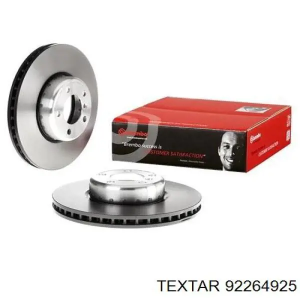 Do koszyka 92264925 Textar Tarcza hamulcowa przednia