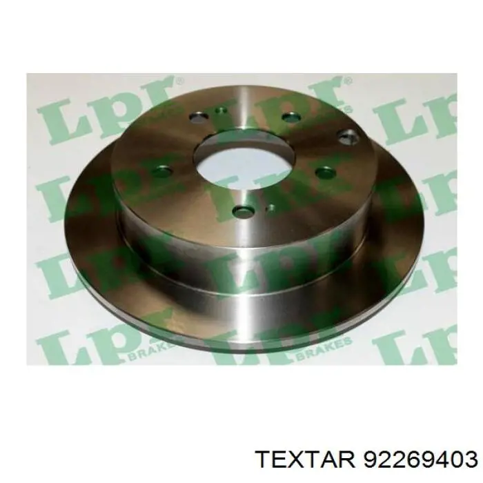 Tarcza hamulcowa tylna Textar 92269403 cena, od 80,09 USD