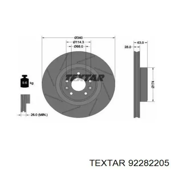 Tarcza hamulcowa przednia Renault (RVI) 402060019R cena, od 118,87 USD