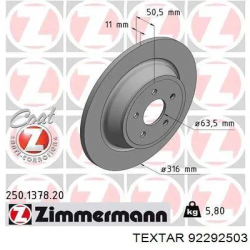 Tarcza hamulcowa tylna Aplus 61856AP cena, od 55,52 USD