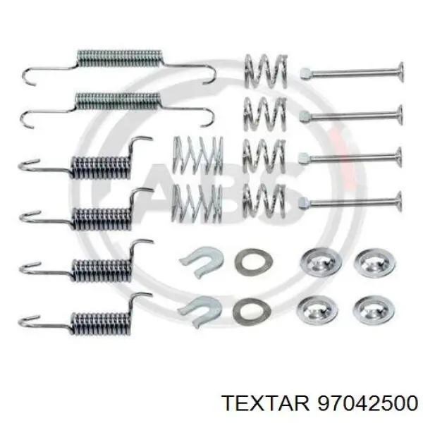 Zestaw montażowy szczęk hamulcowych tylnych Textar 97042500 cena, od 9,62 USD