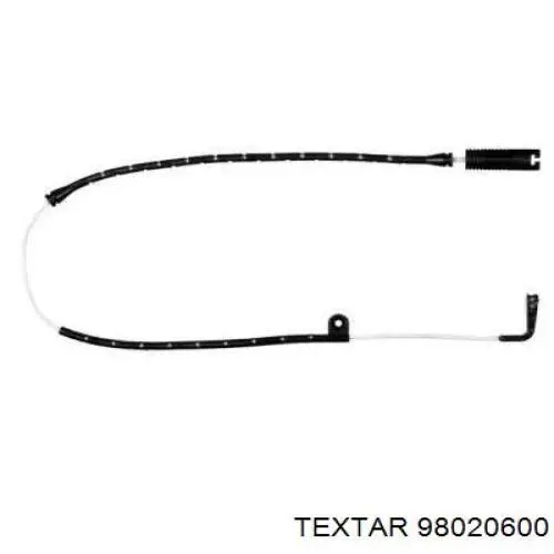 Czujnik zużycia klocków hamulcowych przedni Textar 98020600 cena, od 10,14 USD
