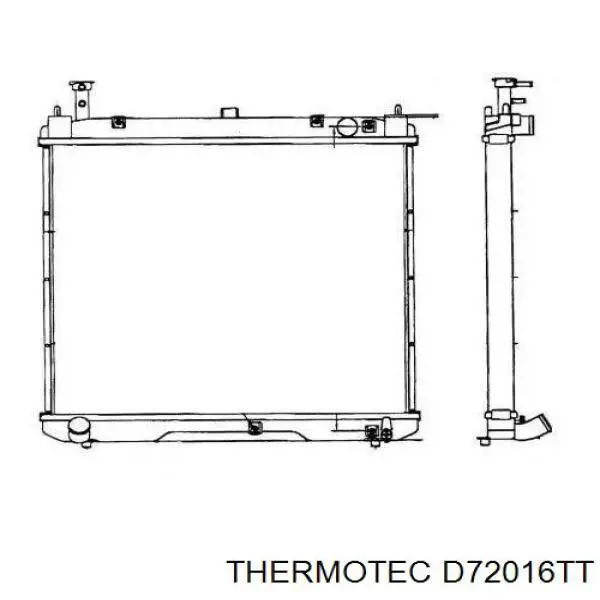 Do koszyka D72016TT Thermotec Chłodnica silnika