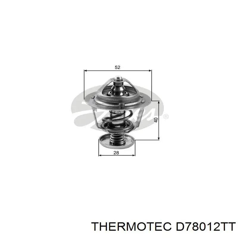 Do koszyka D78012TT Thermotec Chłodnica silnika