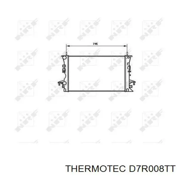 Do koszyka D7R008TT Thermotec Chłodnica silnika