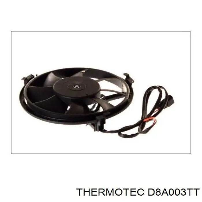 Do koszyka D8A003TT Thermotec Wentylator elektryczny układu chłodzenia kompletny (silnik+wirnik)