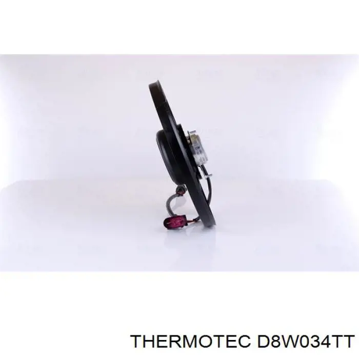 Do koszyka D8W034TT Thermotec Wentylator elektryczny układu chłodzenia, kompletny (silnik+wirnik) lewy