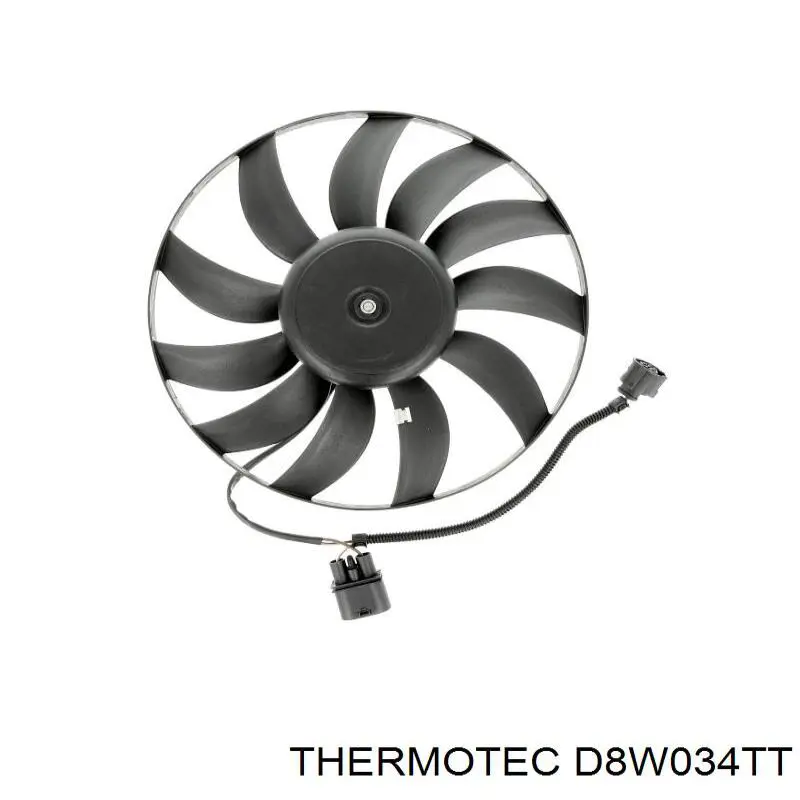 Wentylator elektryczny układu chłodzenia, kompletny (silnik+wirnik) lewy Thermotec D8W034TT cena, od 60,68 USD