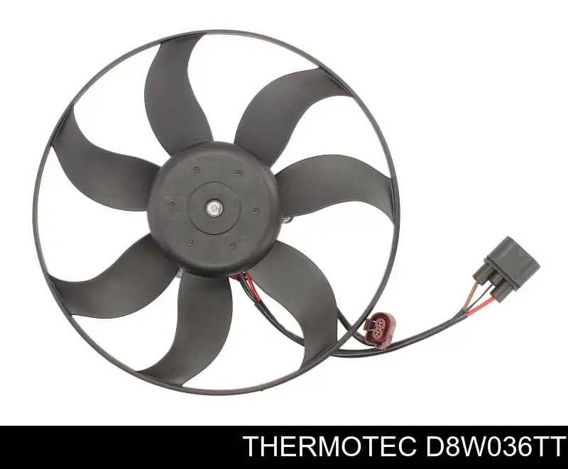 D8W036TT Thermotec Wentylator elektryczny układu chłodzenia, kompletny (silnik+wirnik) lewy