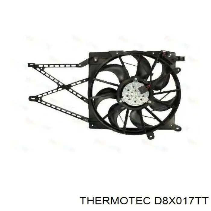 Do koszyka D8X017TT Thermotec Wentylator elektryczny układu chłodzenia kompletny (silnik+wirnik)