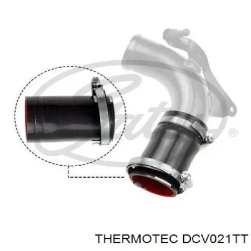 Przewód (króciec) intercoolera Thermotec DCV021TT cena, od 40,33 USD