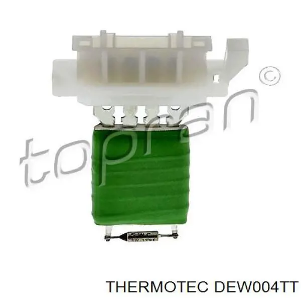 Do koszyka DEW004TT Thermotec Rezystor wentylatora nagrzewnicy (ogrzewacza kabiny)