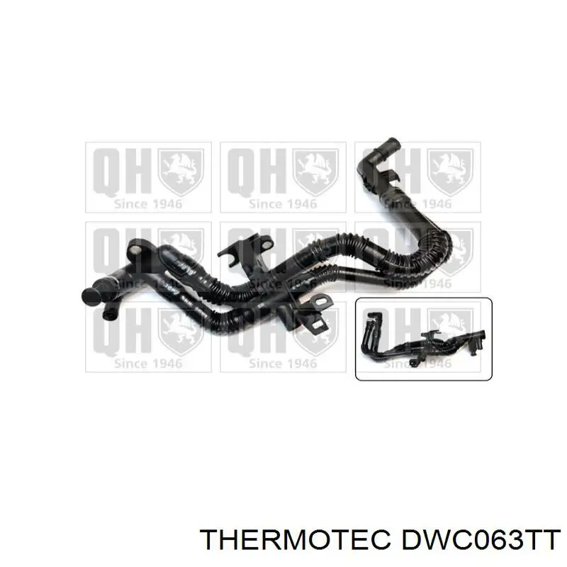 Do koszyka DWC063TT Thermotec Przewód (króciec) termostatu