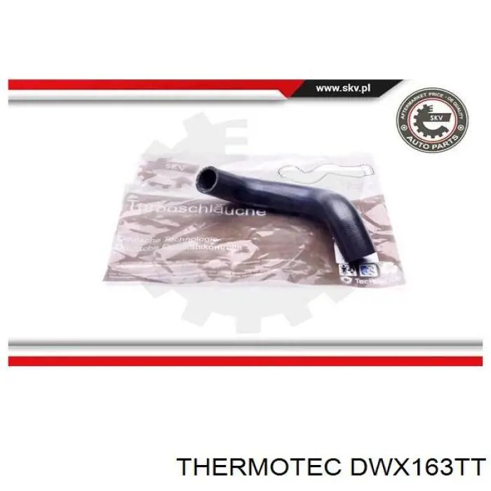 Do koszyka DWX163TT Thermotec Przewód (króciec) chłodnicy górny