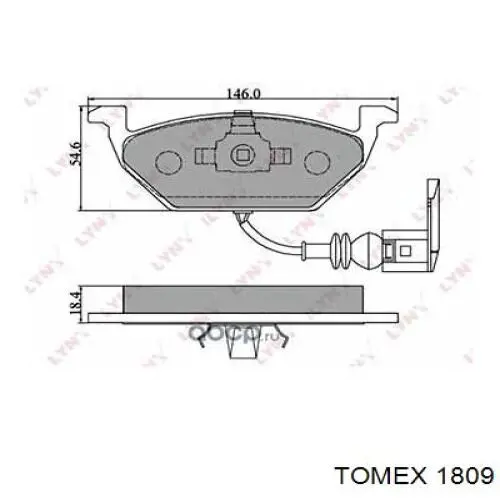 Klocki hamulcowe przednie tarczowe Fiat/Alfa/Lancia 77368368 cena, od 29,02 USD