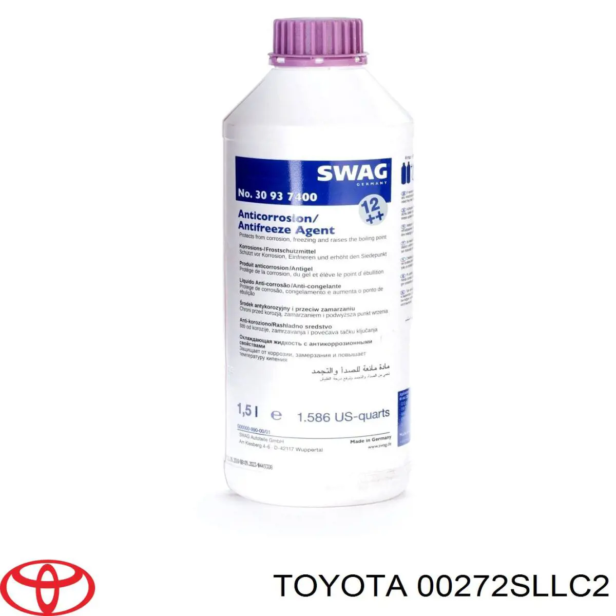 Do koszyka 00272SLLC2 Toyota Ciecz chłodząca