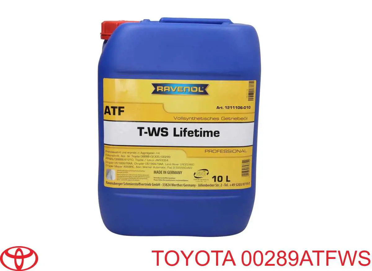 Do koszyka 00289ATFWS Toyota Olej przekładniowy