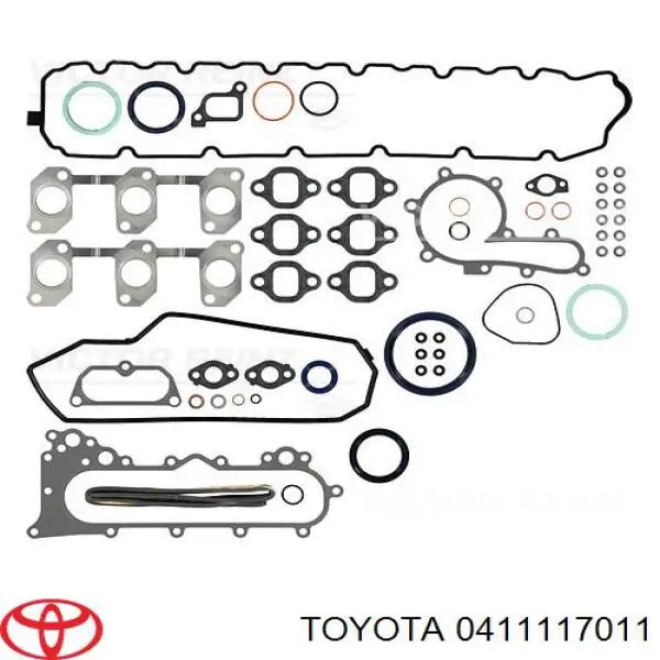 Zestaw uszczelek silnika pełny Toyota 0411117020 cena, od 268,22 USD