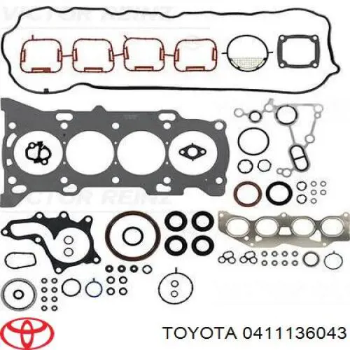Zestaw uszczelek silnika pełny Toyota 041110V031 cena, od 260,69 USD