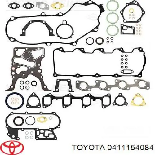 0411154080 Toyota Zestaw uszczelek silnika pełny