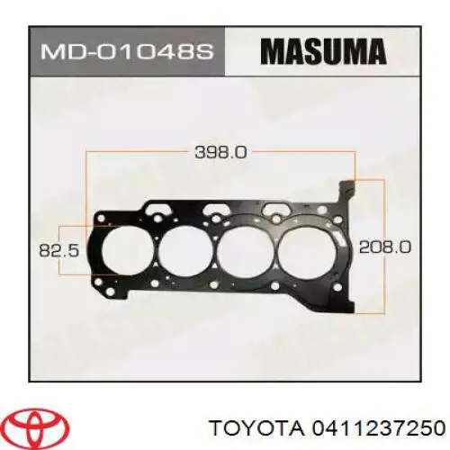 Zestaw uszczelek silnika górny Toyota 0411237252 cena, od 85,01 USD