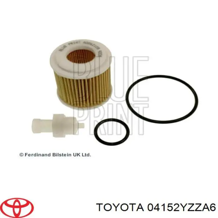 Do koszyka 04152YZZA6 Toyota Filtr oleju