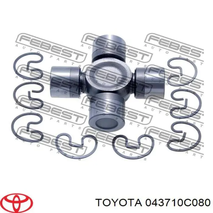 043710C080 Toyota Krzyżak wału Cardana tylnego