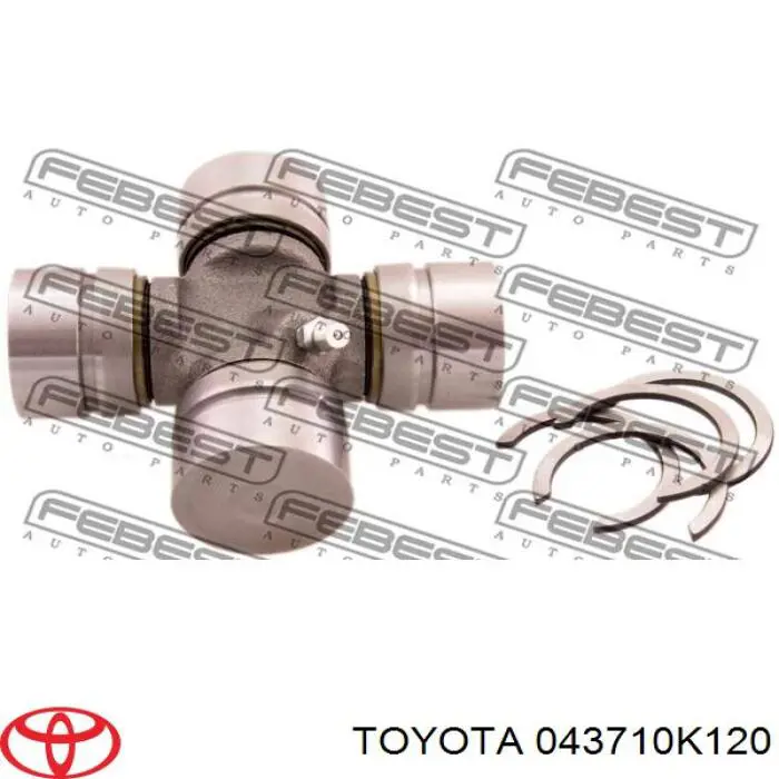 043710K120 Toyota Krzyżak wału Cardana tylnego