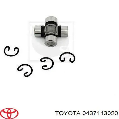 Krzyżak wału Cardana tylnego 0437113020 Toyota