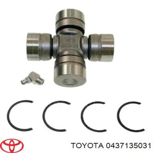 0437135031 Toyota Krzyżak wału Cardana tylnego