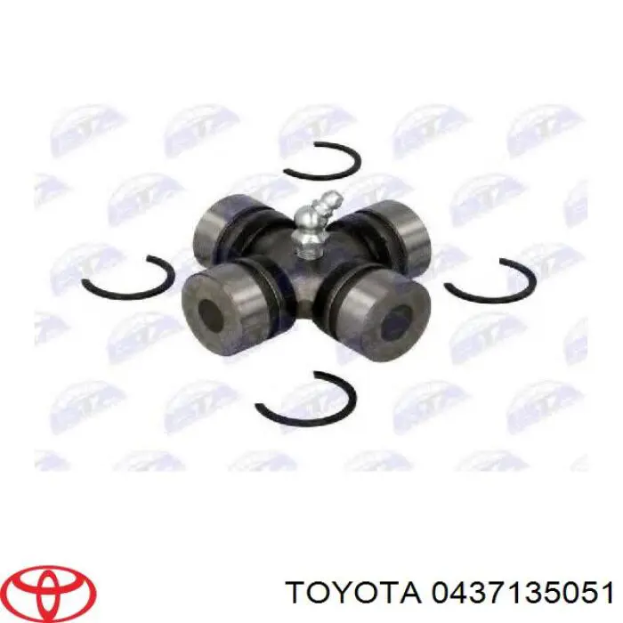 Krzyżak wału Cardana tylnego Toyota 0437135051 cena, od 23,23 USD