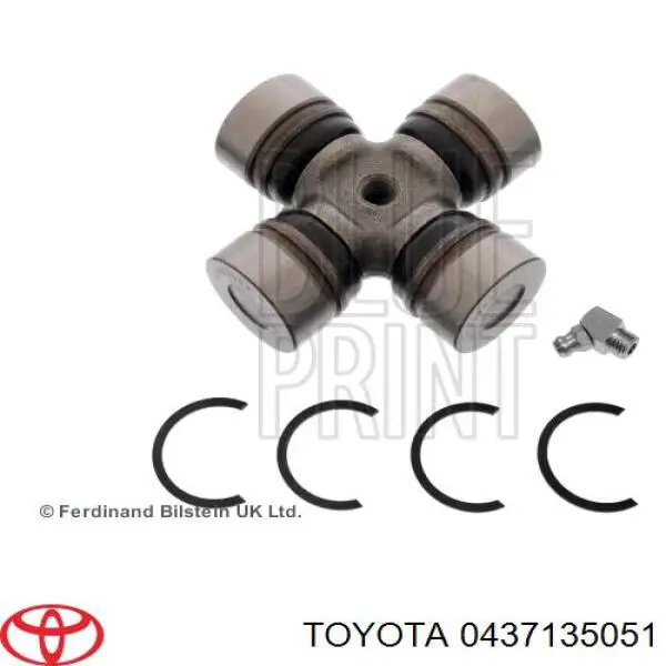 Do koszyka 0437135051 Toyota Krzyżak wału Cardana tylnego