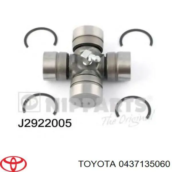 Do koszyka 0437135060 Toyota Krzyżak wału Cardana tylnego