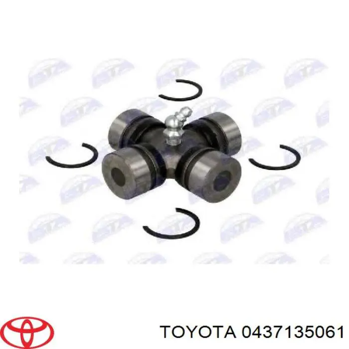 Krzyżak wału Cardana tylnego Toyota 0437135061 cena, od 24,31 USD